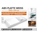 ABS Kunststoff Platte Weiss1000x490 4mm
